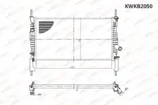 Радиатор системы охлаждения двигателя KORWIN KWKB2050