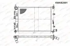 Радиатор системы охлаждения двигателя KORWIN KWKB2001