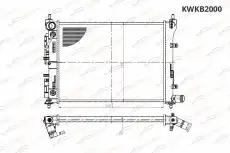Радиатор системы охлаждения двигателя KORWIN KWKB2000