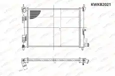 Радиатор системы охлаждения двигателя KORWIN KWKB2021