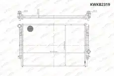 Радиатор системы охлаждения двигателя KORWIN KWKB2319