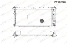 Радиатор системы охлаждения двигателя KORWIN KWKB2320