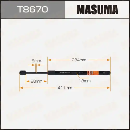 Амортизатор капота MASUMA T8670