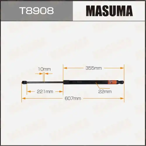 Амортизатор (упор) багажника MASUMA T8908