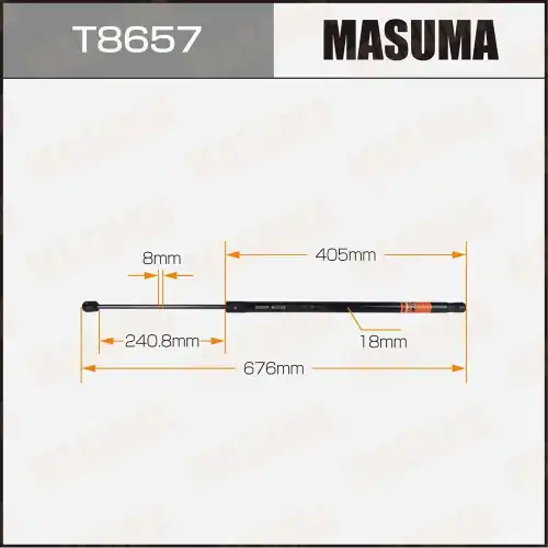 Амортизатор (упор) багажника MASUMA T8657
