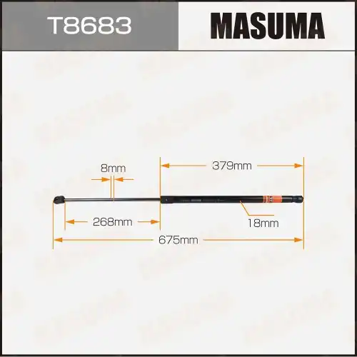 Амортизатор капота MASUMA T8683