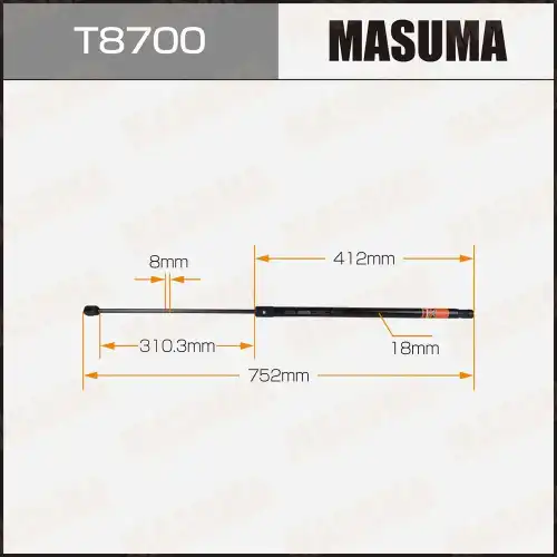 Амортизатор капота MASUMA T8700