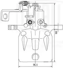 Суппорт тормозной TRIALLI CF 203101