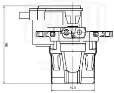 Суппорт тормозной TRIALLI CF 204301