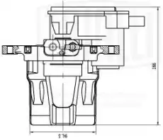 Суппорт тормозной TRIALLI CF 204302