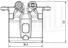 Суппорт тормозной TRIALLI CF 202202