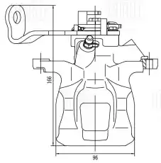 Суппорт тормозной TRIALLI CF 206401