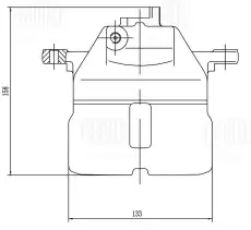 Суппорт тормозной TRIALLI CF 209702 передняя ось справа