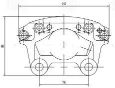 Суппорт тормозной TRIALLI CF 209101