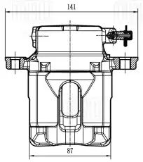 Суппорт тормозной TRIALLI CF 212101 передняя ось слева