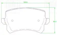 Тормозные колодки дисковые TRIALLI PF 2207