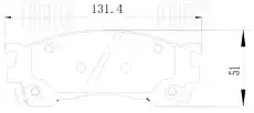 Тормозные колодки дисковые передняя ось TRIALLI PF 4255