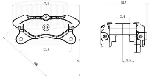 Суппорт тормозной TRIALLI CRC 6114