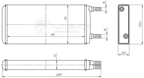 Радиатор отопителя LUZAR LRH0615