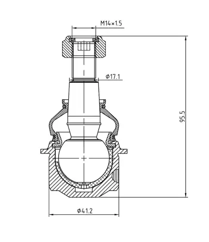 Шаровая опора S&K SKBJ1064