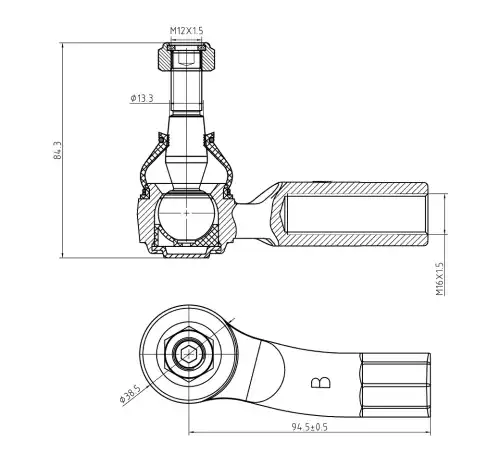 Рулевая тяга S&K SKTE2021