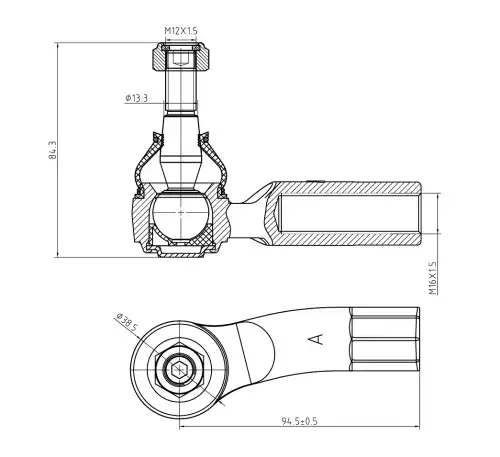 Рулевая тяга S&K SKTE2022