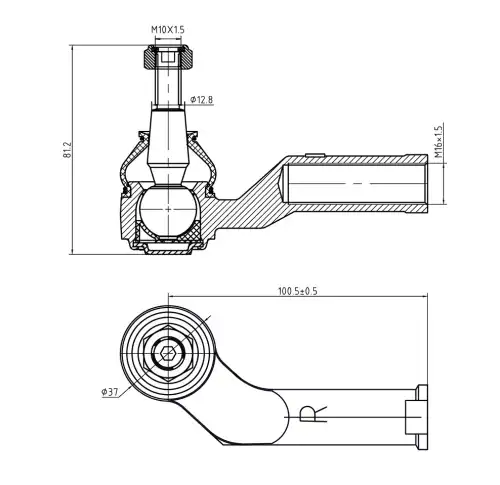 Рулевая тяга S&K SKTE2038