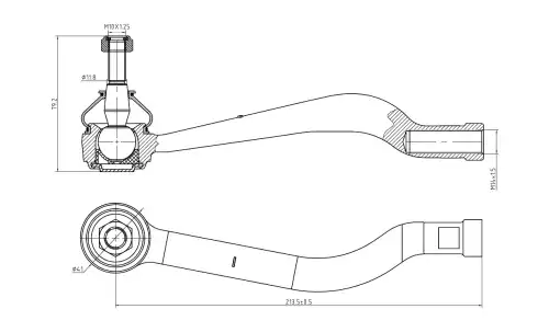 Рулевая тяга S&K SKTE2044