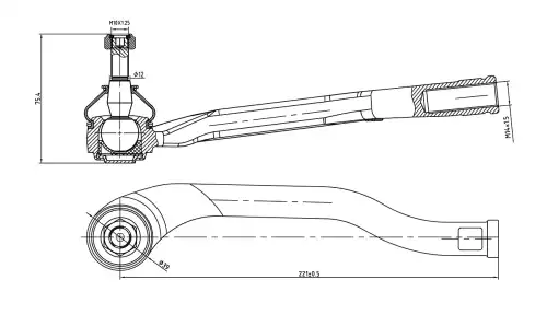 Рулевая тяга S&K SKTE2055