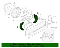 Тормозные колодки барабанные VAG 5C0698545