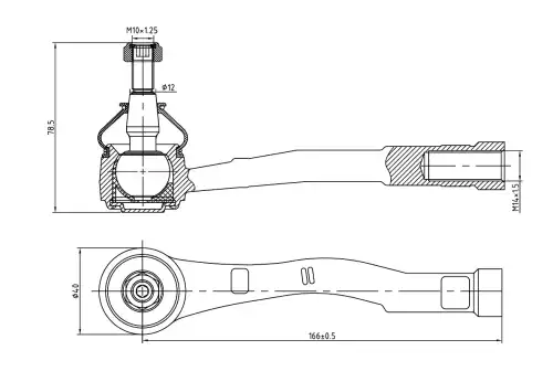Рулевая тяга S&K SKTE2079