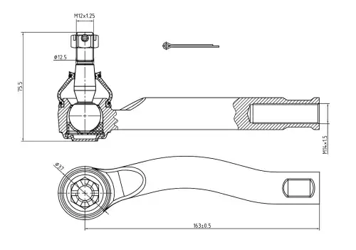 Рулевая тяга S&K SKTE2083