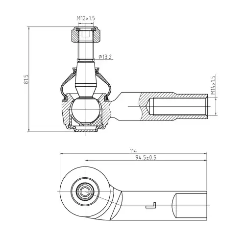 Рулевая тяга S&K SKTE2117