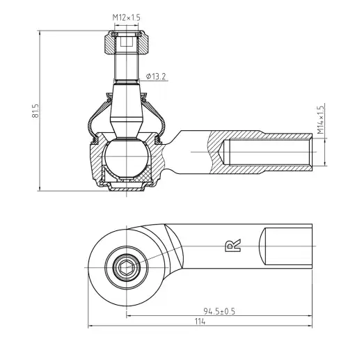 Рулевая тяга S&K SKTE2118