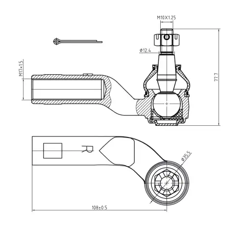 Рулевая тяга S&K SKTE2126