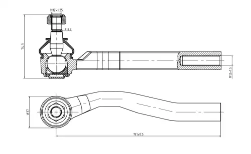 Рулевая тяга S&K SKTE2129