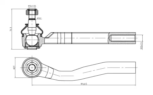 Рулевая тяга S&K SKTE2130