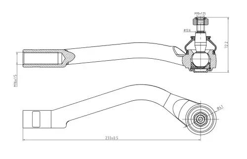 Рулевая тяга S&K SKTE2178