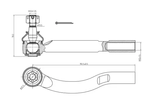 Рулевая тяга S&K SKTE2179