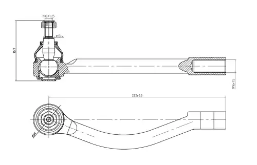 Рулевая тяга S&K SKTE2196