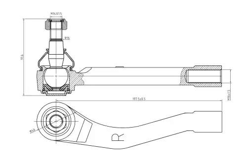 Рулевая тяга S&K SKTE2208