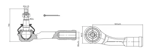 Рулевая тяга S&K SKTE2254