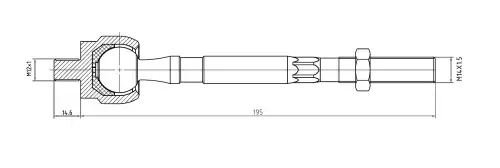 Рулевая тяга S&K SKTR1007