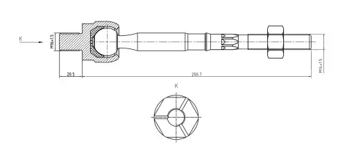 Рулевая тяга S&K SKTR1018