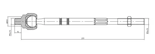 Рулевая тяга S&K SKTR1019