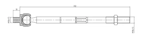 Рулевая тяга S&K SKTR1024