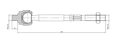 Рулевая тяга S&K SKTR1066