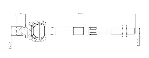 Рулевая тяга S&K SKTR1090