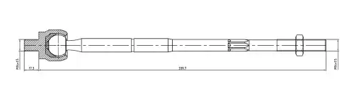 Рулевая тяга S&K SKTR1095
