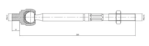 Рулевая тяга S&K SKTR1112